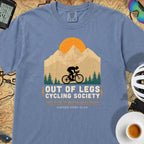 Out of Legs Cycling T-Shirt — Blue Jean