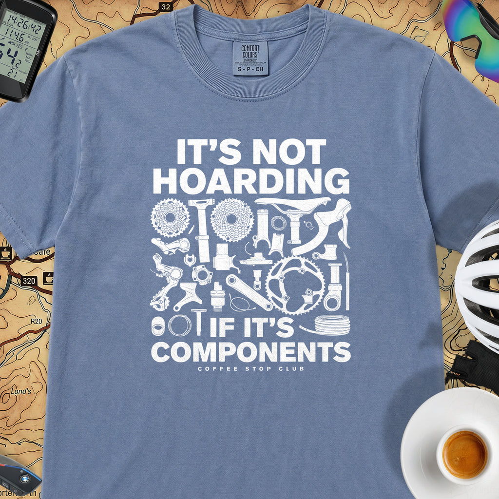 It's Not Hoarding Cycling T-Shirt — Blue Jean