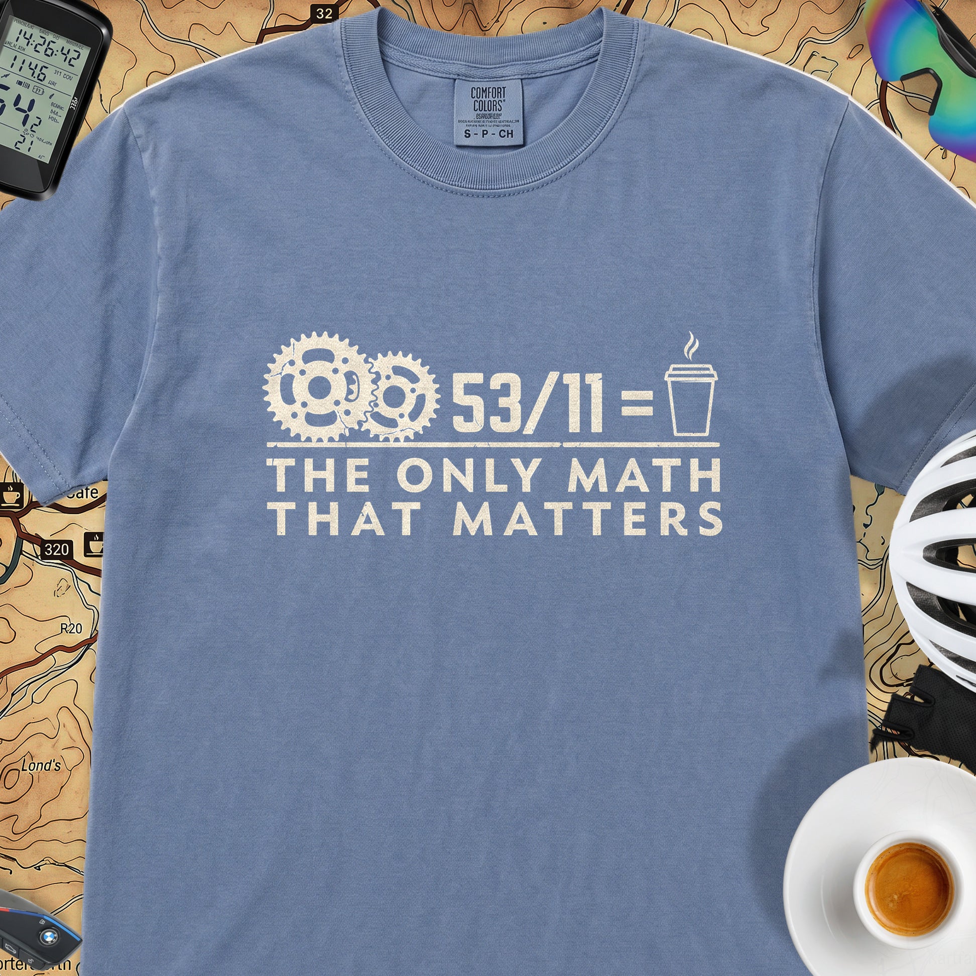53/11 Matters T‑Shirt — Blue Jean