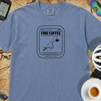 Recalculating For Coffee T-Shirt — Blue Jean
