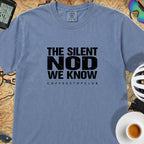 Silent Nod T‑Shirt — Blue Jean