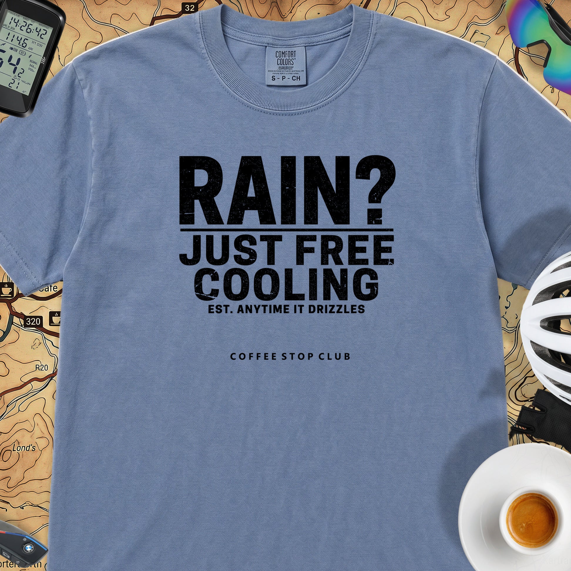 Rain Free Cooling T-Shirt — Blue Jean