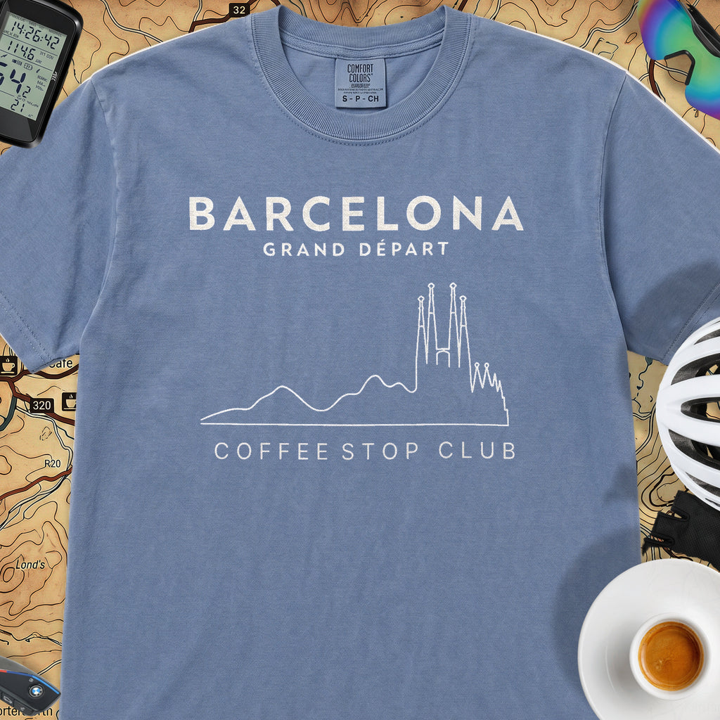 Barcelona Grand Depart T‑Shirt — Blue Jean