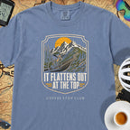 It Flattens Out Cycling T-Shirt — Blue Jean