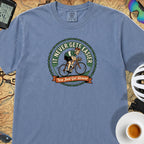 Never Gets Easier T-Shirt — Blue Jean