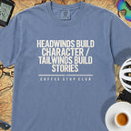 Headwinds Build Character T‑Shirt — Blue Jean