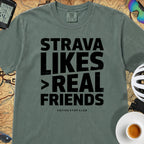 Strava Likes Friends T-Shirt — Blue Spruce
