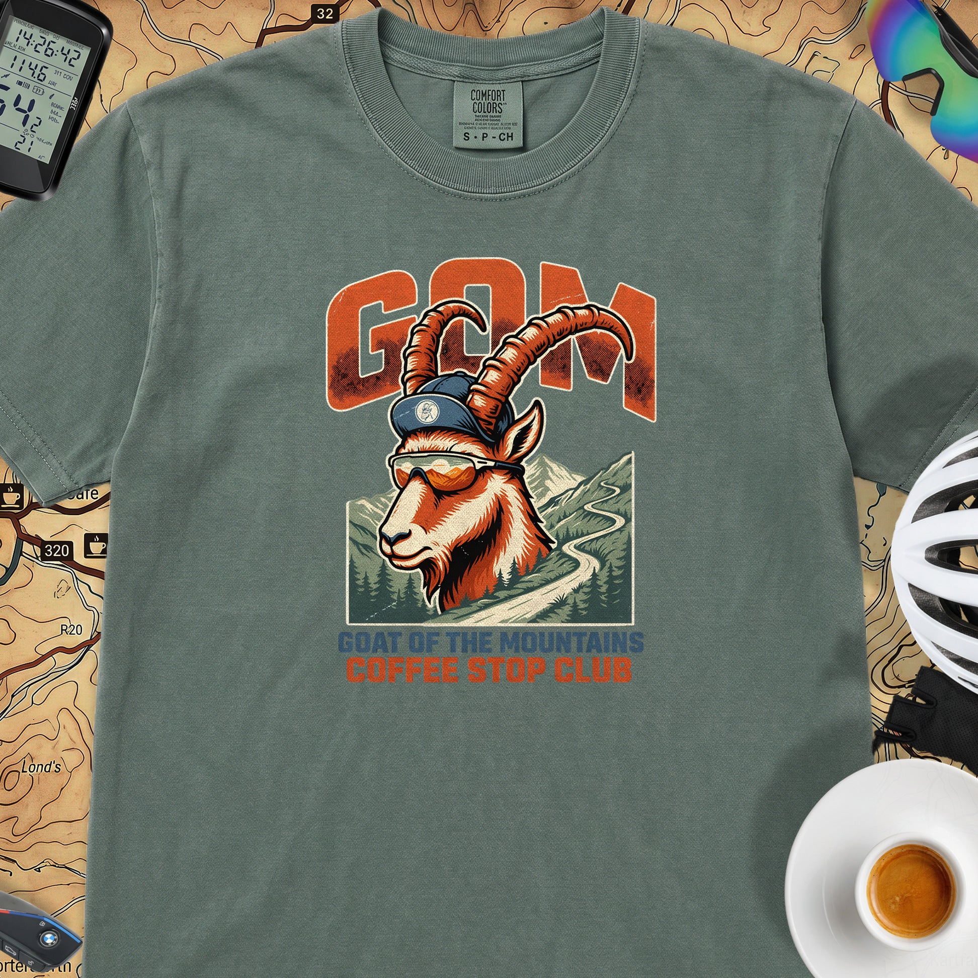 G.O.A.T.M Cycling T-Shirt — Blue Spruce