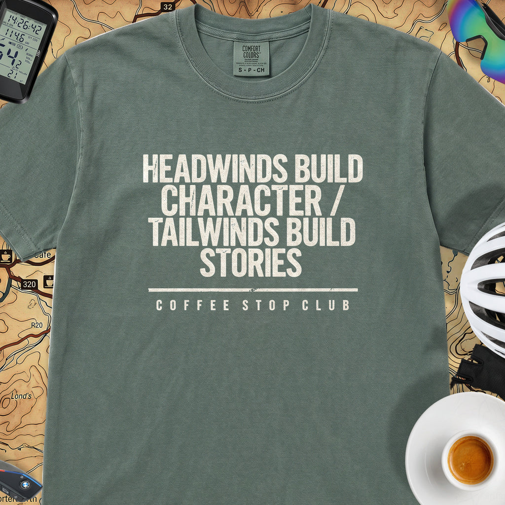 Headwinds Build Character T‑Shirt — Blue Spruce