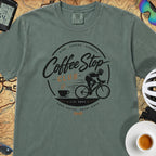 Good Coffee Stop Club T‑Shirt — Blue Spruce