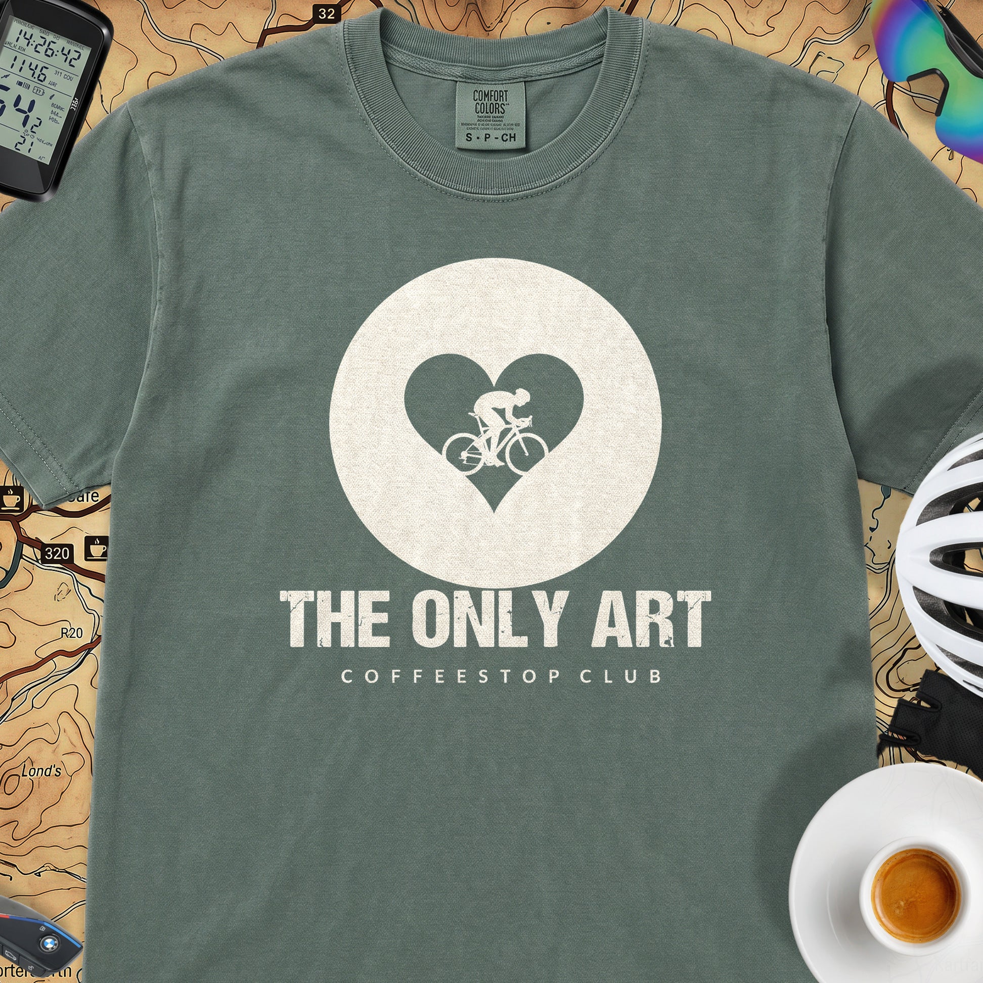 The Only Art Cycling T-Shirt — Blue Spruce
