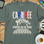 L'Arrivée TdF Cycling T-Shirt — Blue Spruce