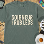 Soigneur Leg Rub Tour T‑Shirt — Blue Spruce