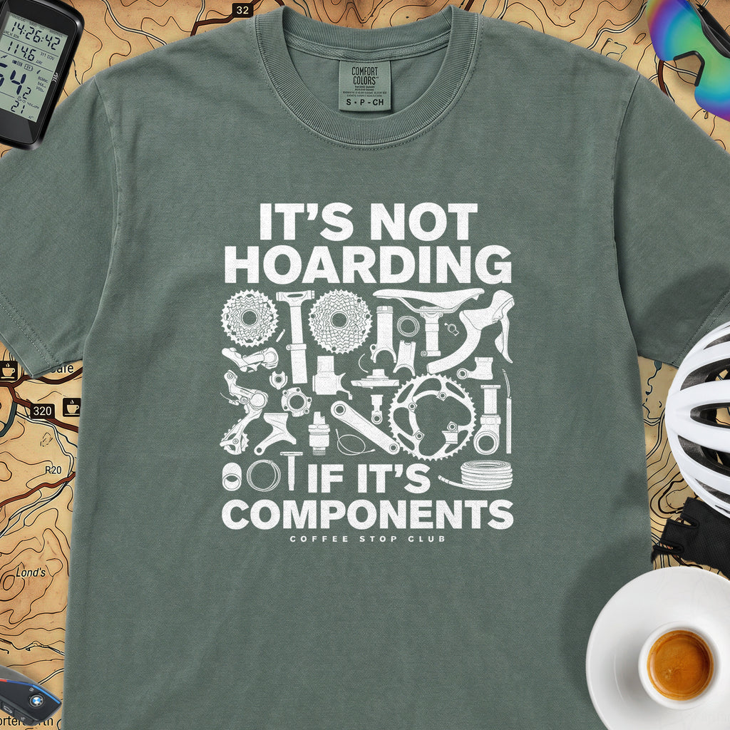 It's Not Hoarding Cycling T-Shirt — Blue Spruce