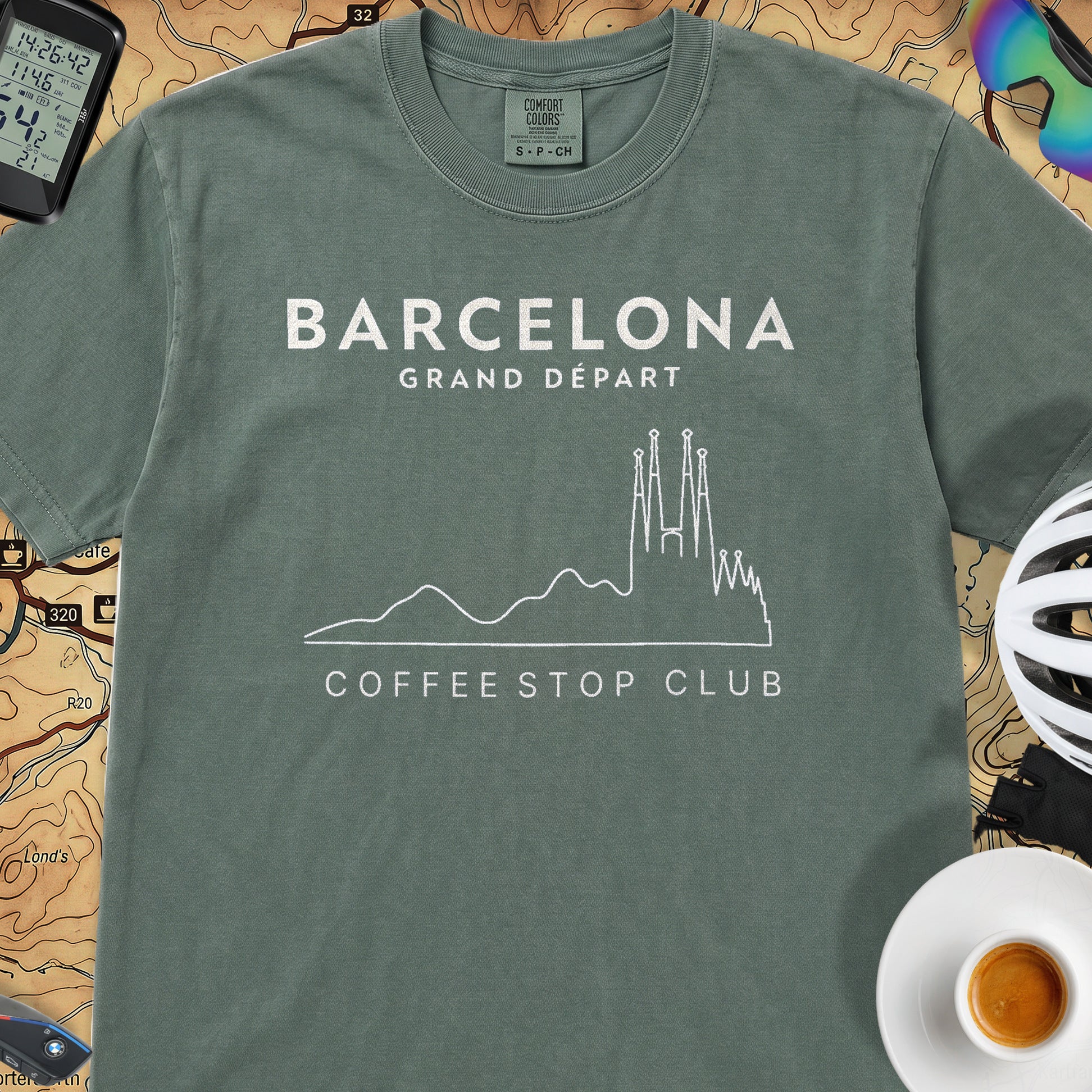 Barcelona Grand Depart T‑Shirt — Blue Spruce