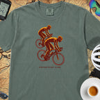 Duo Ride Coffee Stop Club T-Shirt — Blue Spruce