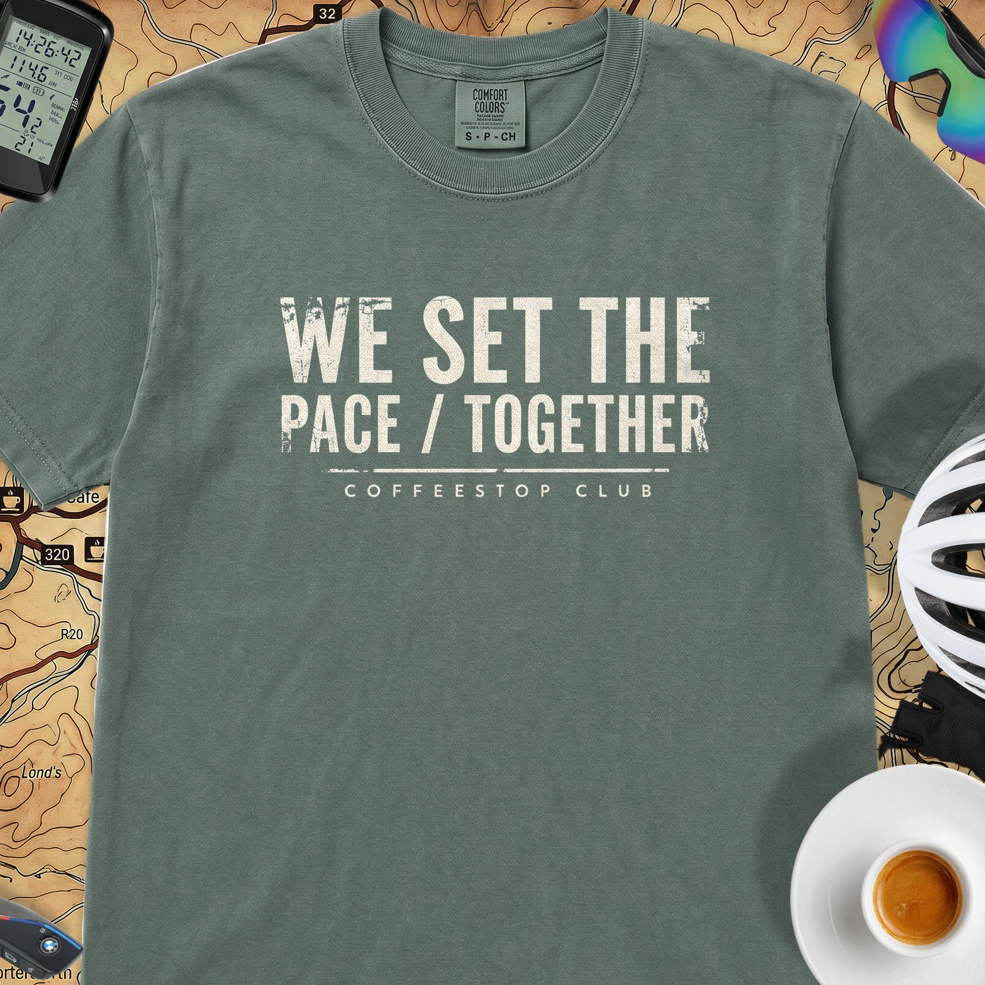 We Set The Pace T‑Shirt — Blue Spruce
