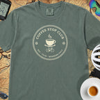 Coffee Stop Club Members Only T-Shirt — Blue Spruce