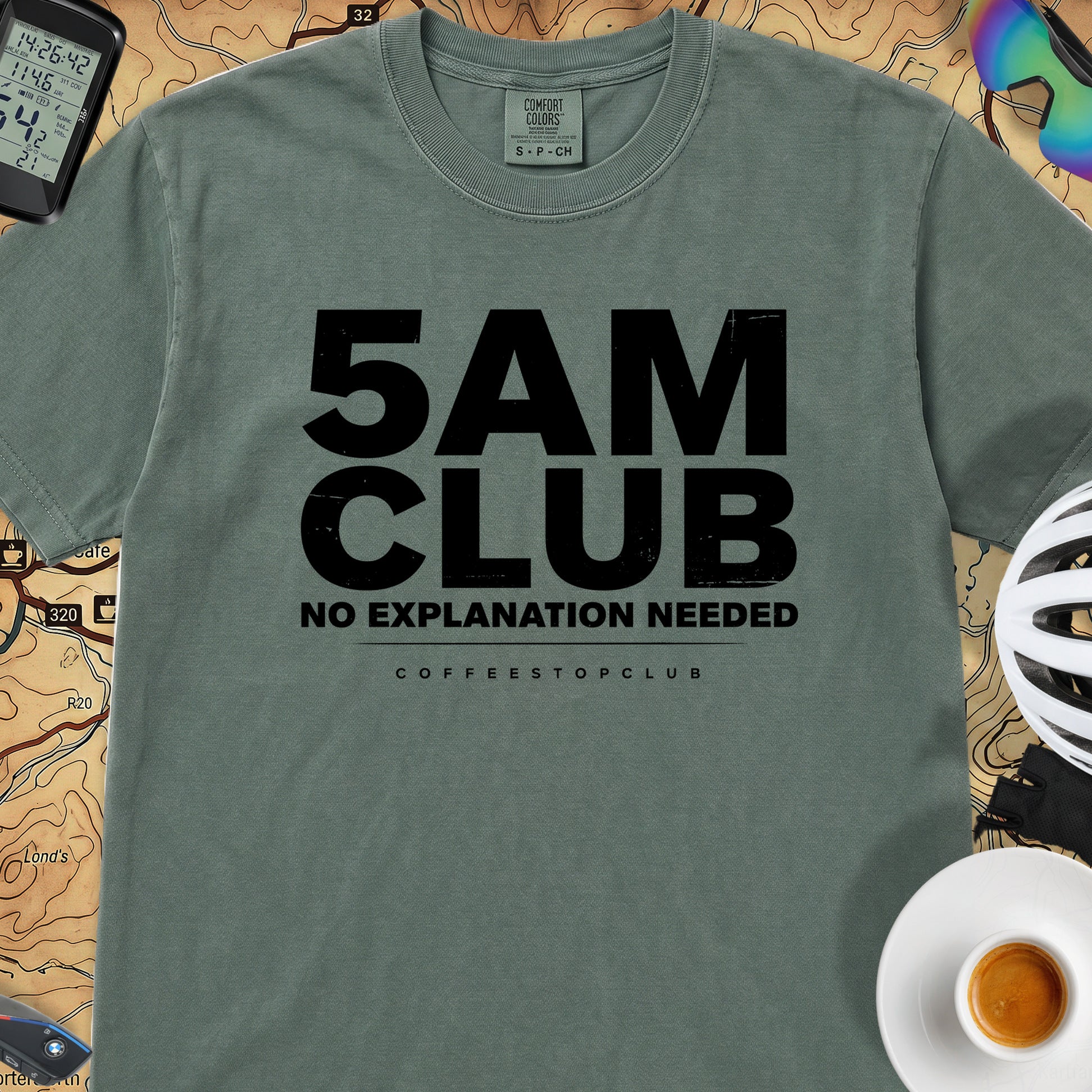 5AM Club T‑Shirt — Blue Spruce