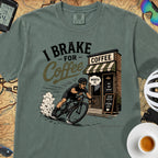 Big Brake For Coffee T-Shirt — Blue Spruce
