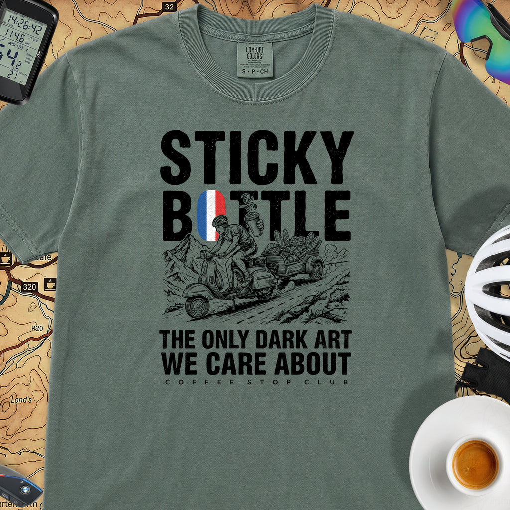 Sticky Bottle TdF Cycling T-Shirt — Blue Spruce