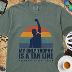 Tan Line Trophy Cycling T-Shirt — Blue Spruce