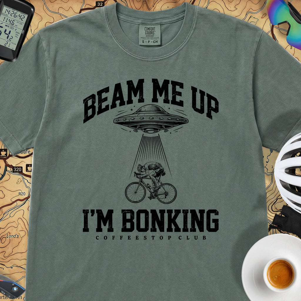 Beam Me Up Bonking Cycling T-Shirt — Blue Spruce