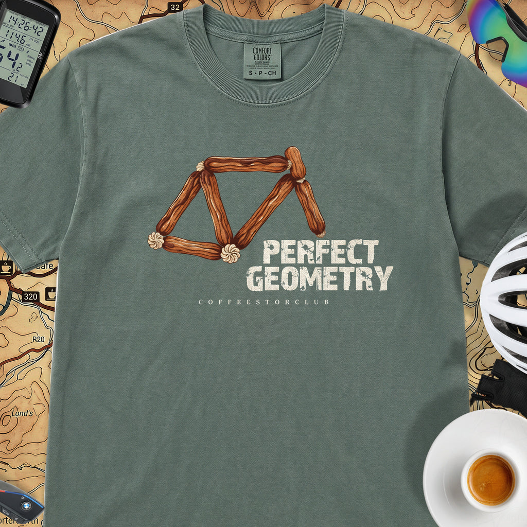 Perfect Geometry T‑Shirt — Blue Spruce