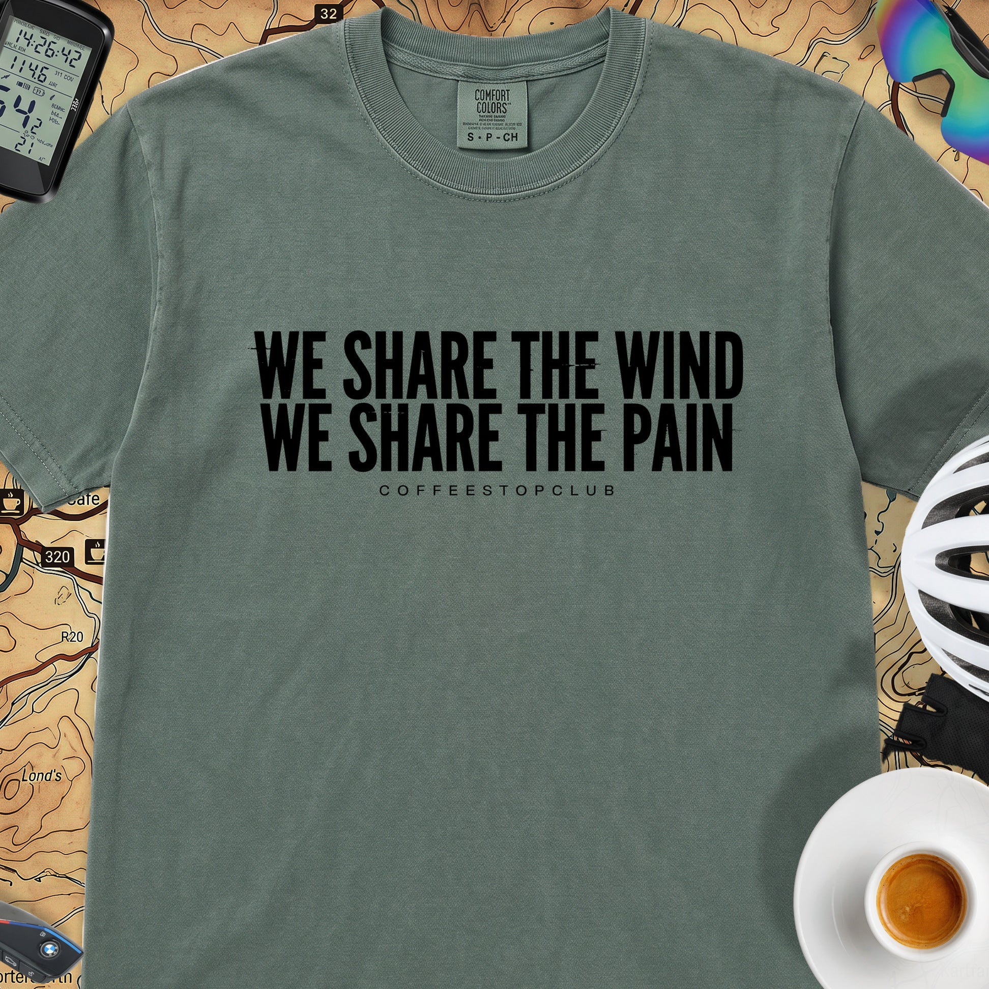 We Share the Wind T‑Shirt — Blue Spruce