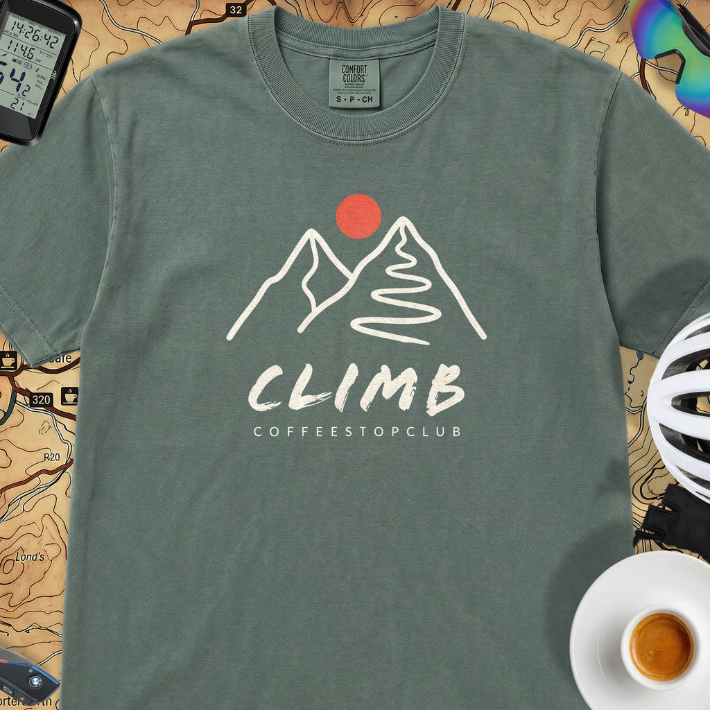 Climb Cycling T-Shirt — Blue Spruce