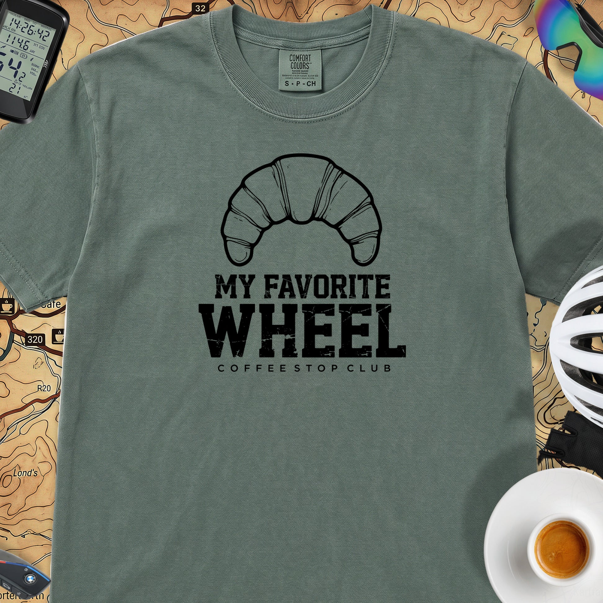 Favorite Wheel T-Shirt — Blue Spruce