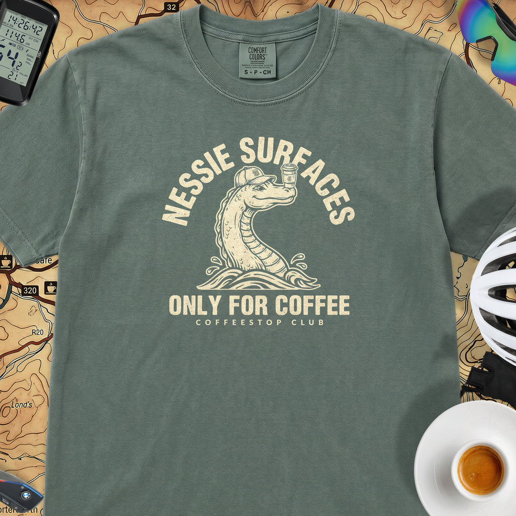 Nessie Surfaces Cycling T-Shirt — Blue Spruce