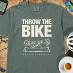 Throw The Bike Cycling T-Shirt — Blue Spruce