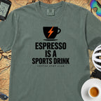 Espresso Is A Sports Drink Cycling T-Shirt — Blue Spruce