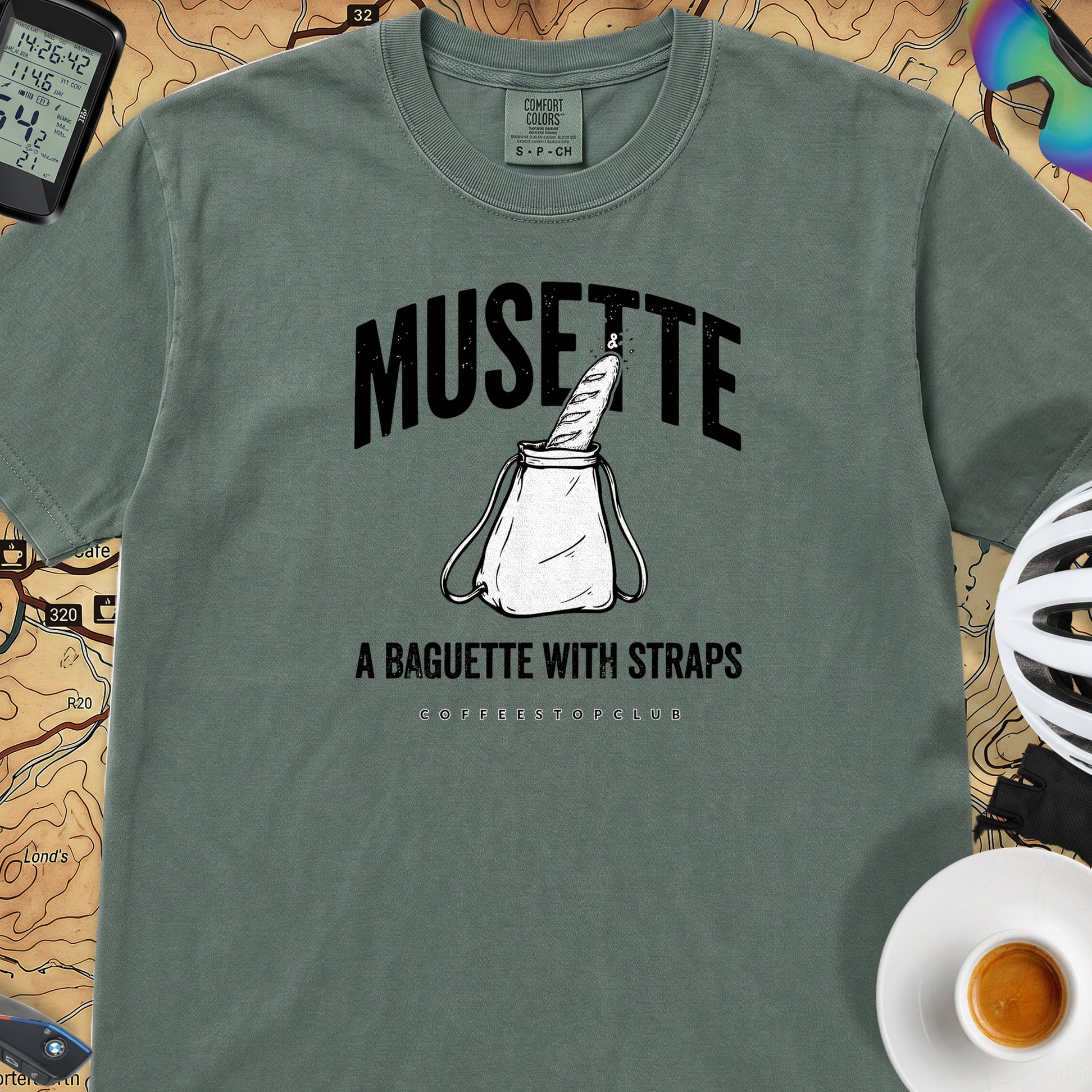 Mussette Bag Baguette T-Shirt — Blue Spruce