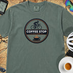 Awesome Coffee Stop Club T-Shirt — Blue Spruce