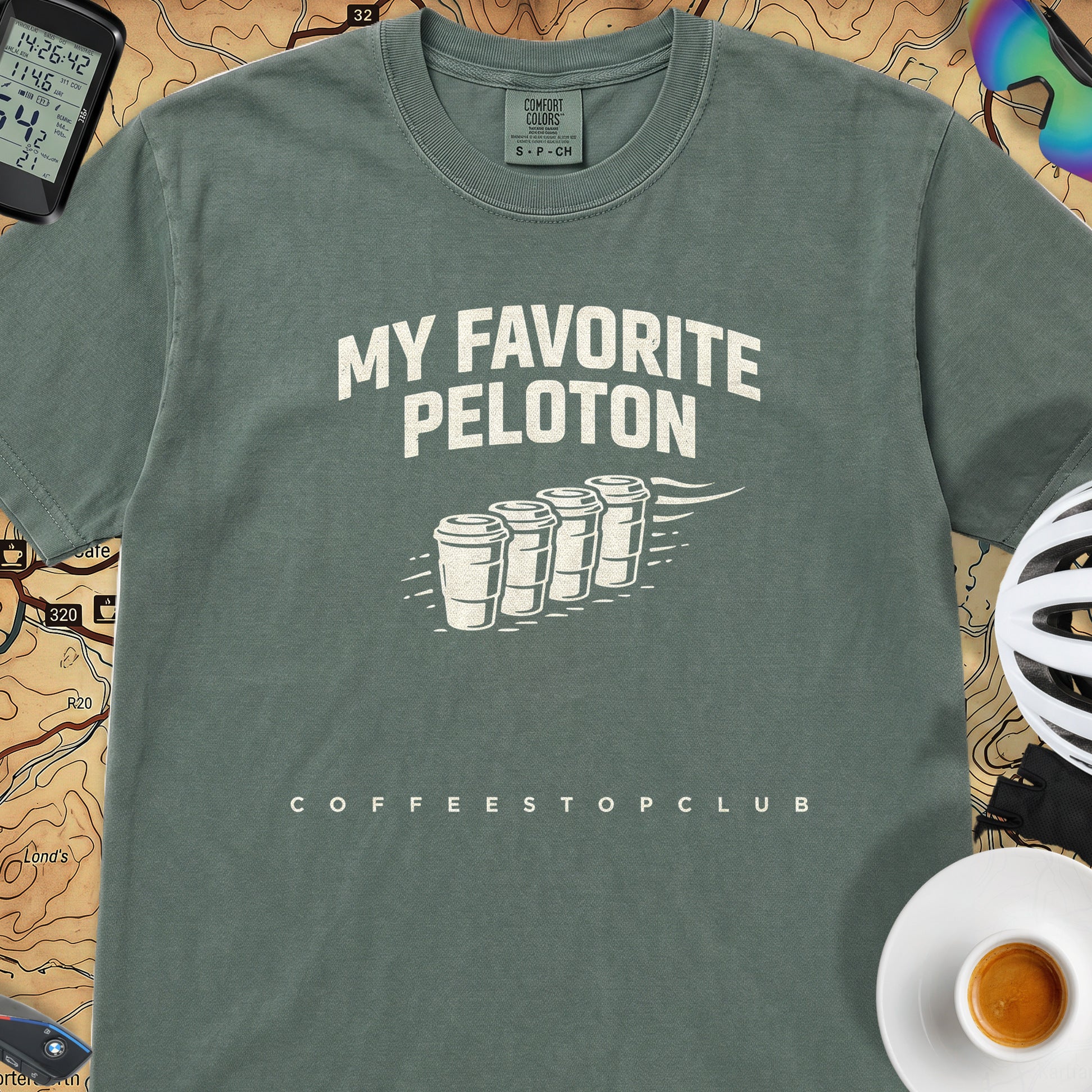 Favorite Peloton T‑Shirt — Blue Spruce