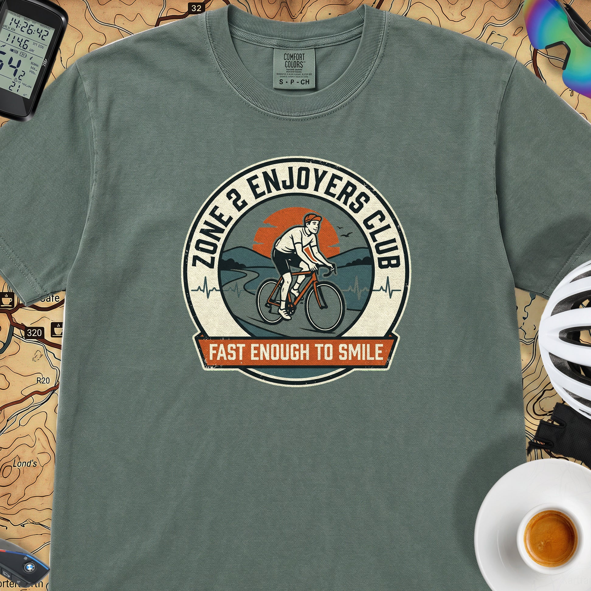 Zone 2 Enjoyers T-Shirt — Blue Spruce