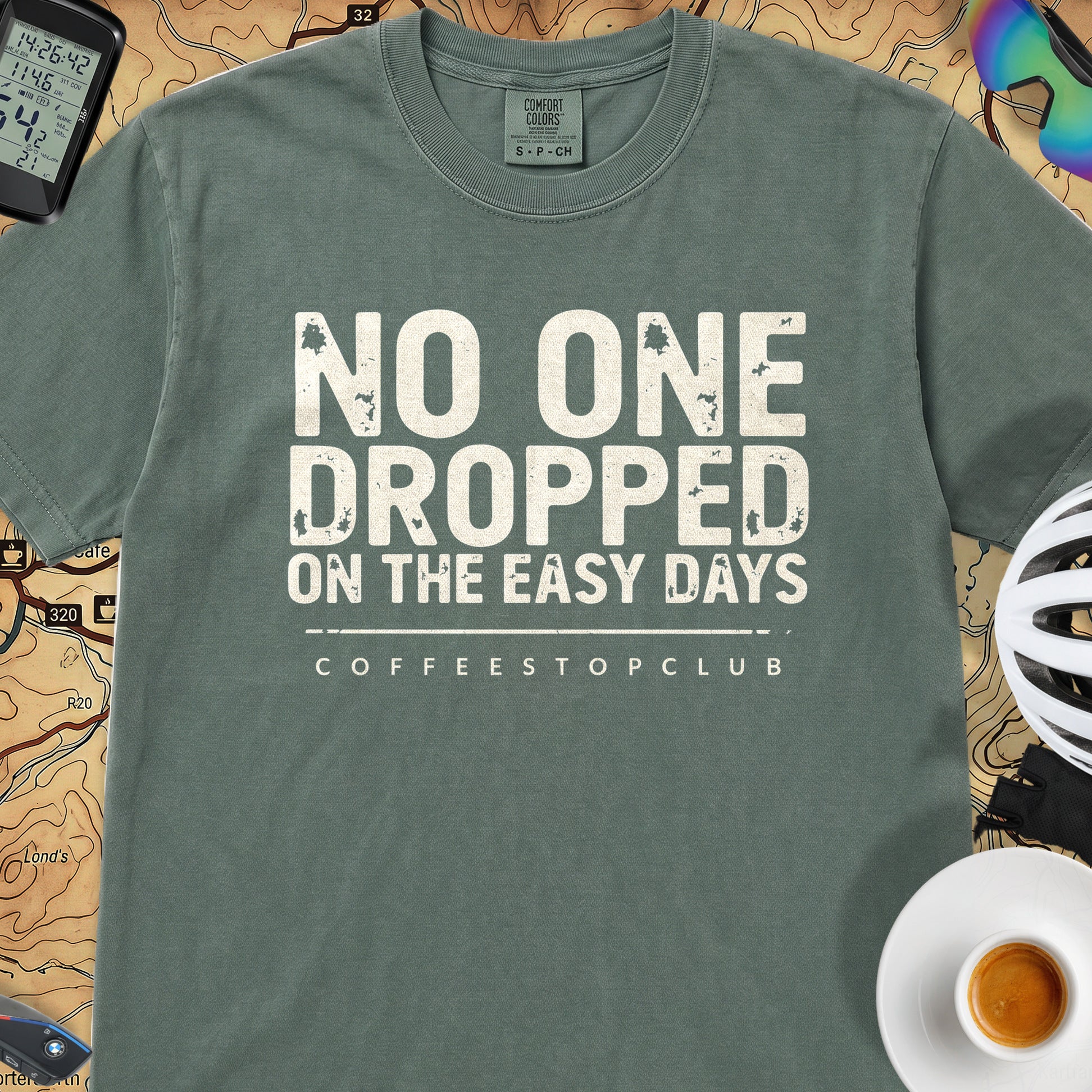 No-one Dropped T‑Shirt — Blue Spruce