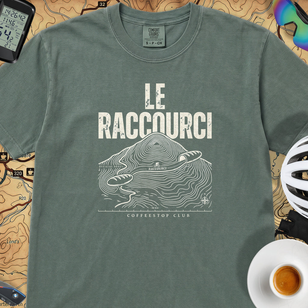 Le Raccourci TdF Cycling T-Shirt — Blue Spruce