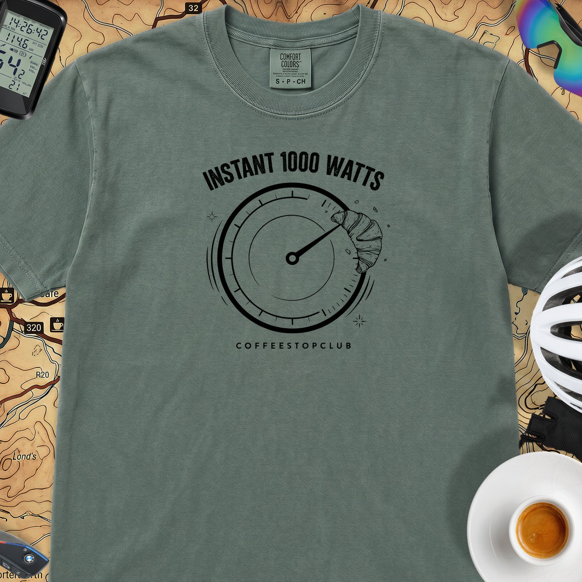 Instant 1,000 Watts Cycling T-Shirt — Blue Spruce