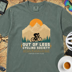 Out of Legs Cycling T-Shirt — Blue Spruce