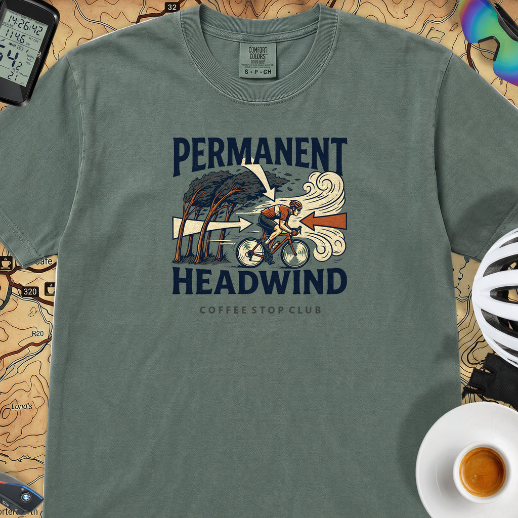 Permanent Headwind T-Shirt — Blue Spruce