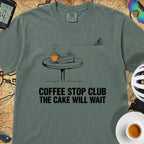 Cake Will Wait Cycling T-Shirt — Blue Spruce