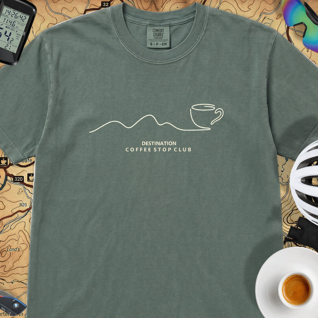 Destination Cycling T-Shirt — Blue Spruce