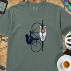 Cycling Silhouette T-Shirt — Blue Spruce