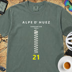 Alpe d'Huez Hairpin T-Shirt — Blue Spruce
