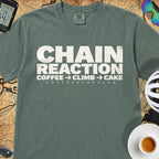 Chain Reaction T‑Shirt — Blue Spruce