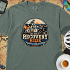 I'm On A Recovery Ride Comfort Colors T-Shirt — Blue Spruce