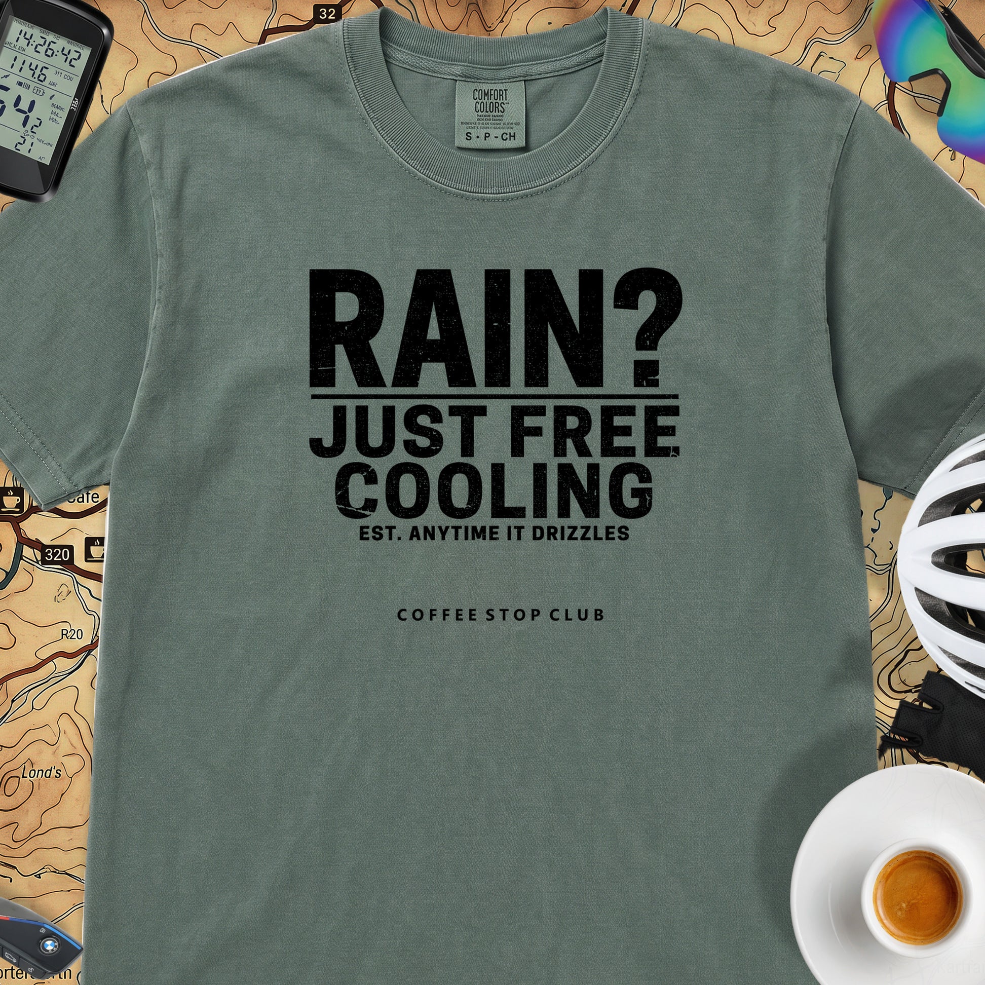 Rain Free Cooling T-Shirt — Blue Spruce